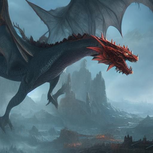 Calamity dragon - AI Generated Artwork - NightCafe Creator