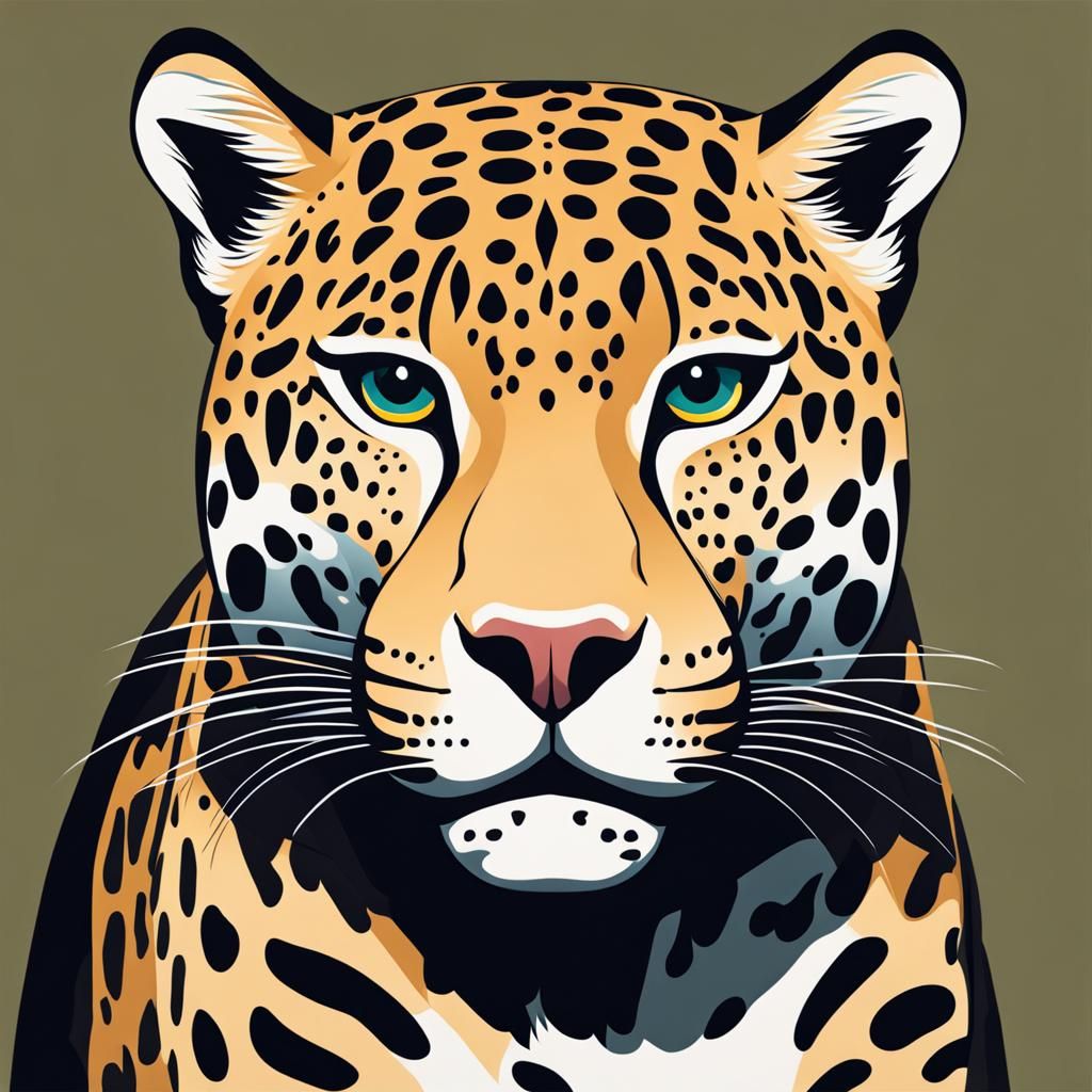 Painting of a jaguar AI Generated Artwork NightCafe Creator