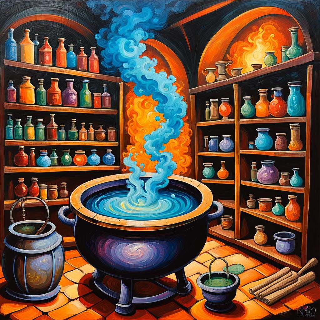 Creations that evoke the atmosphere of a medieval alchemist'...