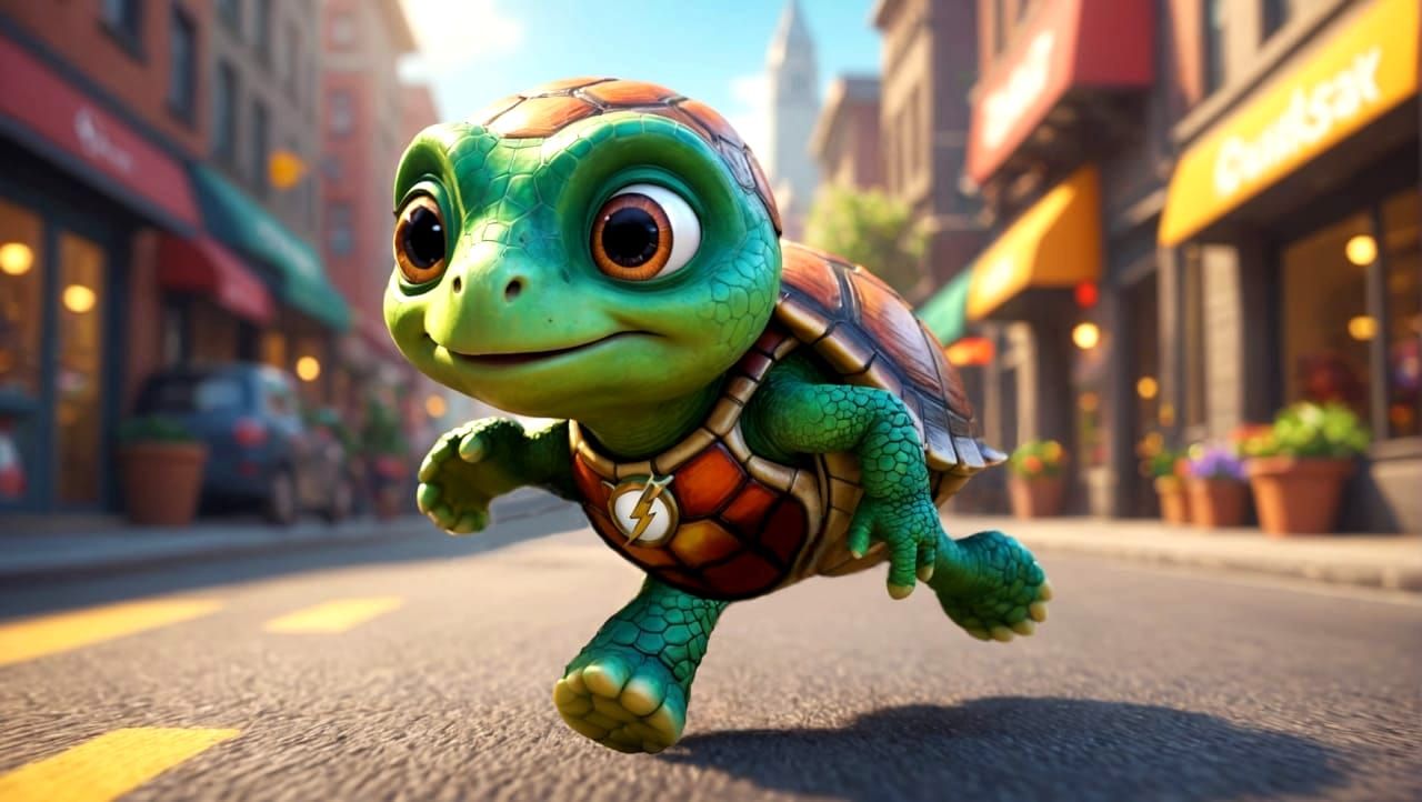 Flash Turtle, the fastest turtle alive