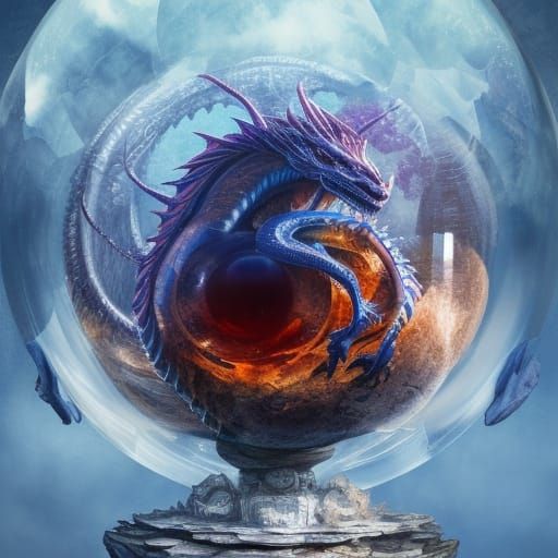 dragon orb  by @PJs AiArt
