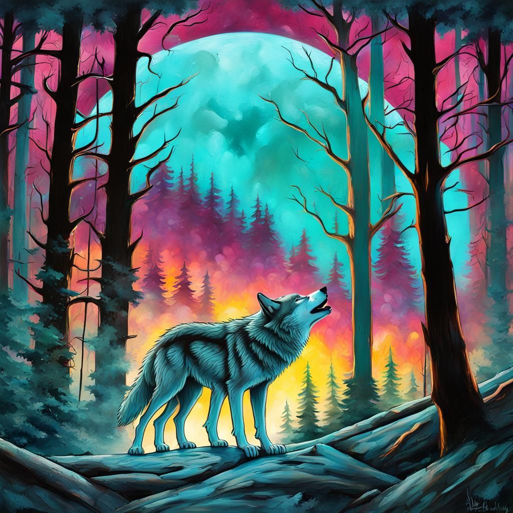 Canadian Timber Wolves Appalachian Mountain Trail Sunset How...