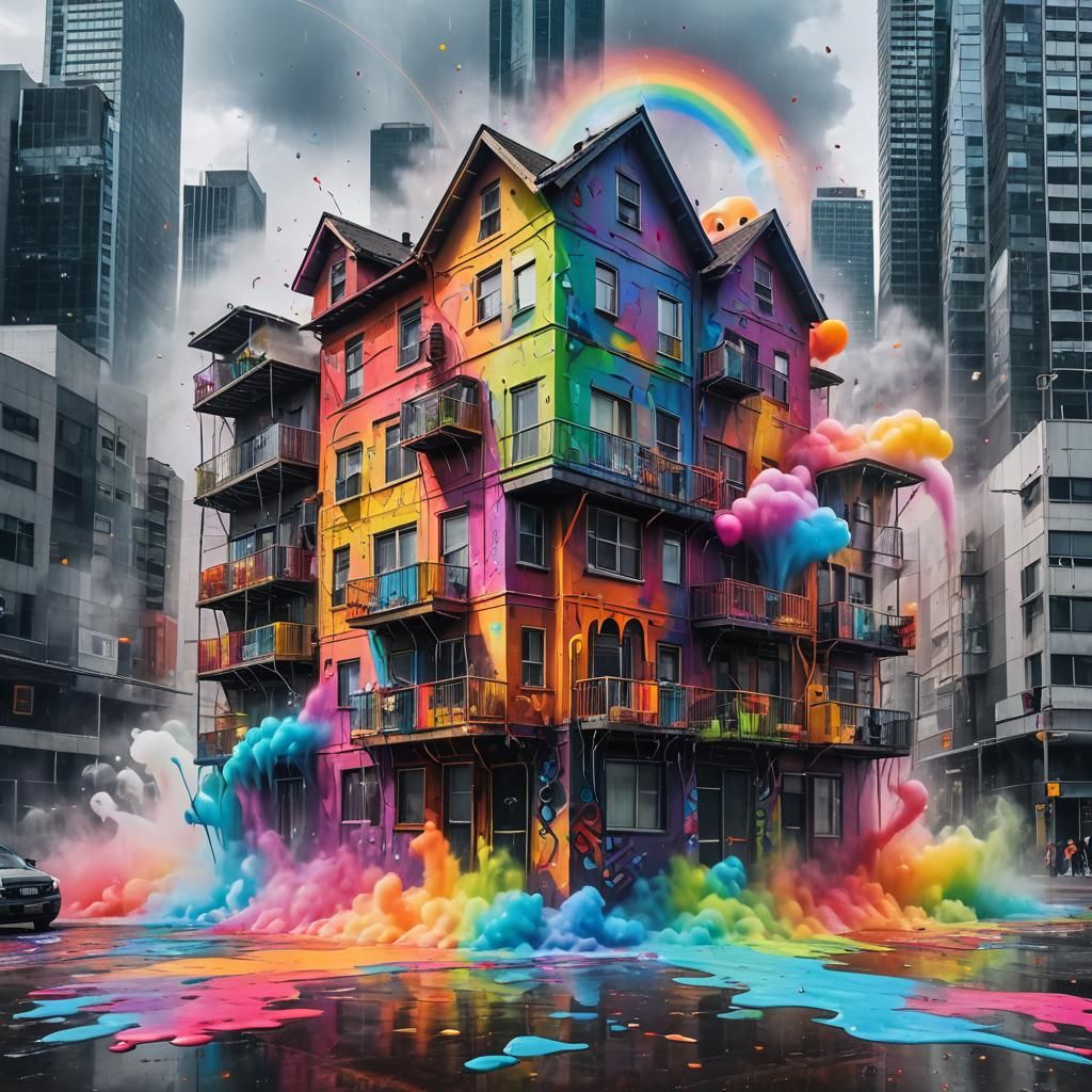 A House Made of Rainbows  by @Tasmaniac01
