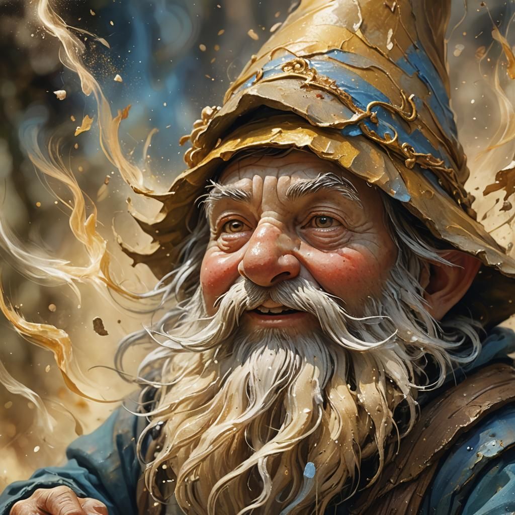 Dust gnome in the wind of change
