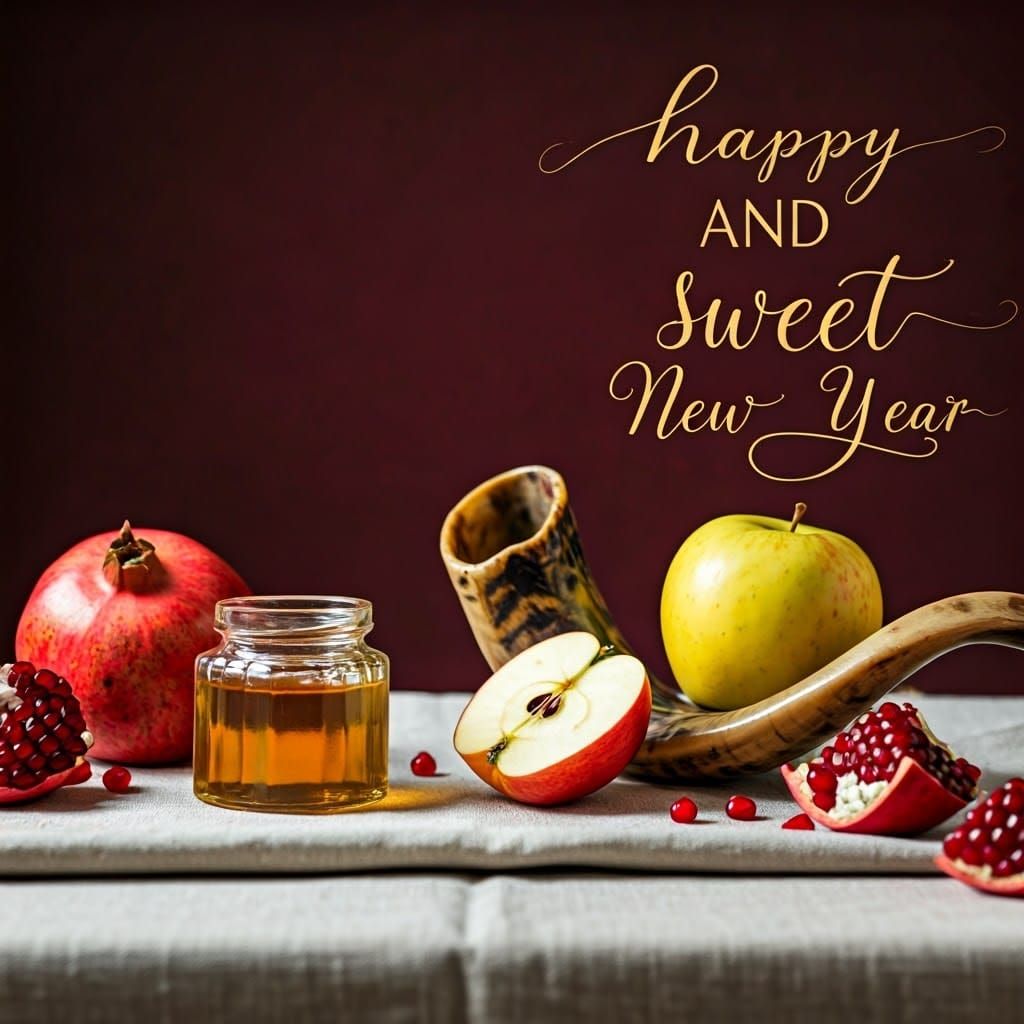 Happy New Year Table Setting in Origami Style