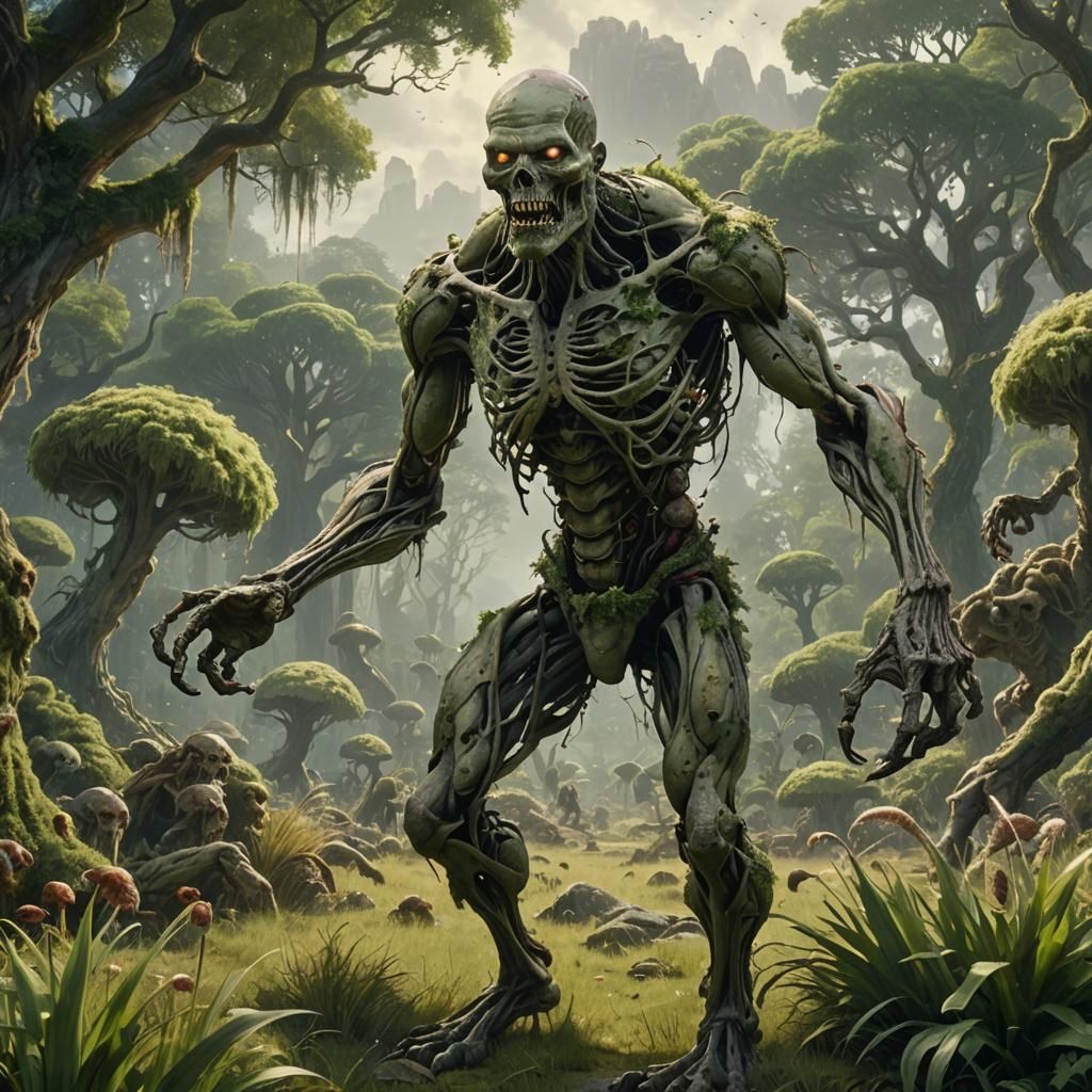 a new mutant zombie titan 10 meteres animal creature bald qu...