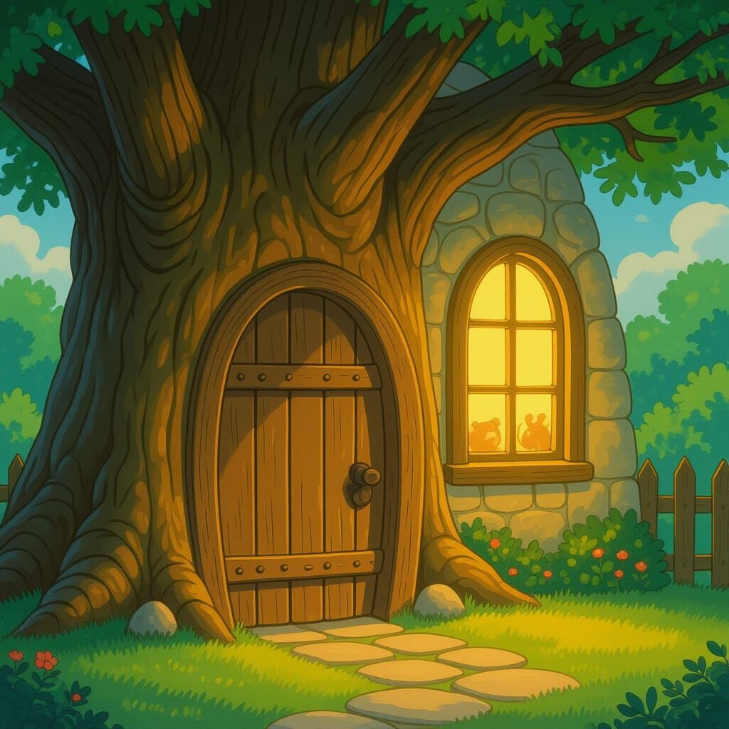 Whimsical Treehouse Home with Storybook Charm