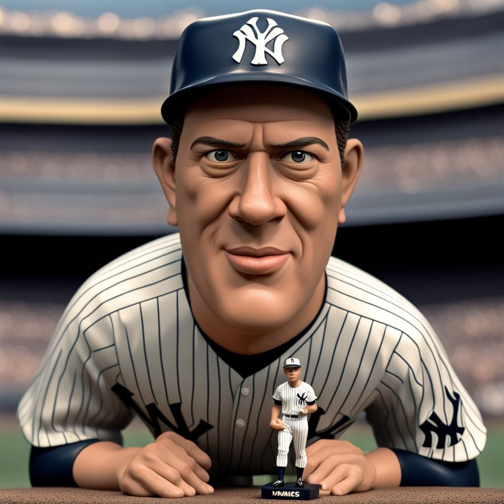 Bottom Line 1961 New York Yankees Bobblehead AI Generated Artwork