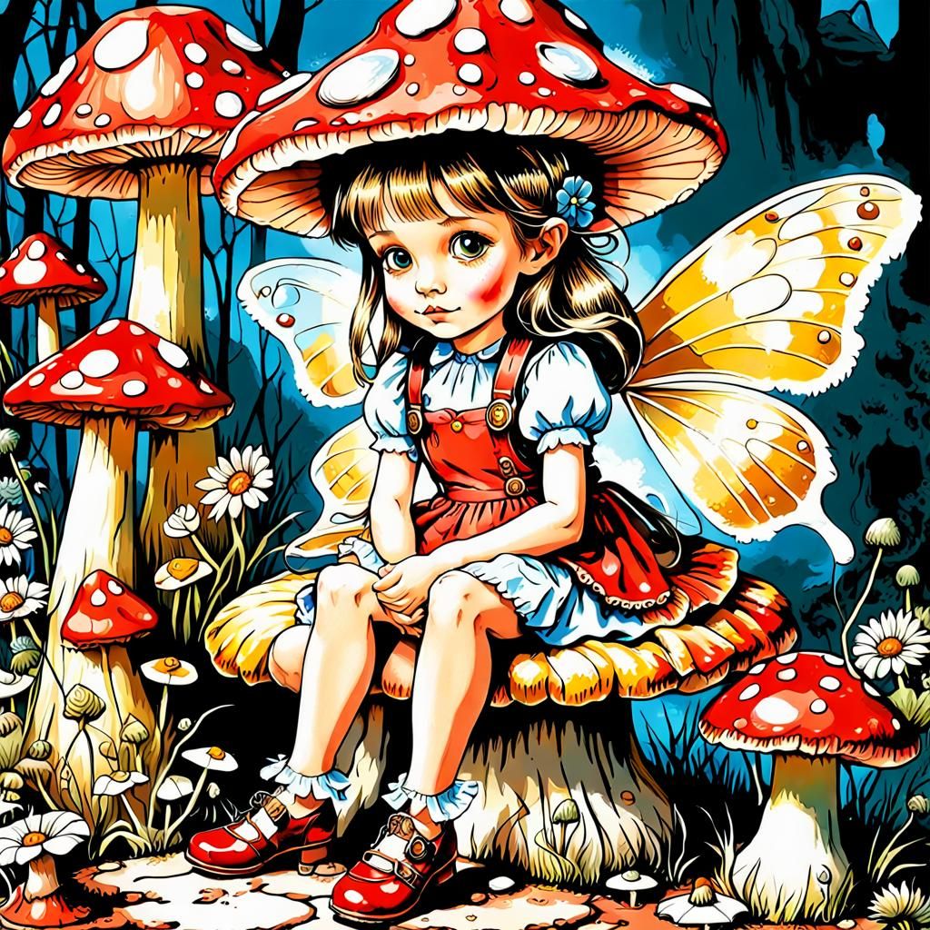 The Magic Toadstools 🍄🍄🍄 ️ - AI Generated Artwork - NightCafe Creator