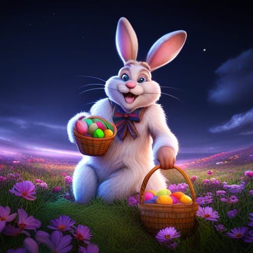 Easter Bunny via SDXL