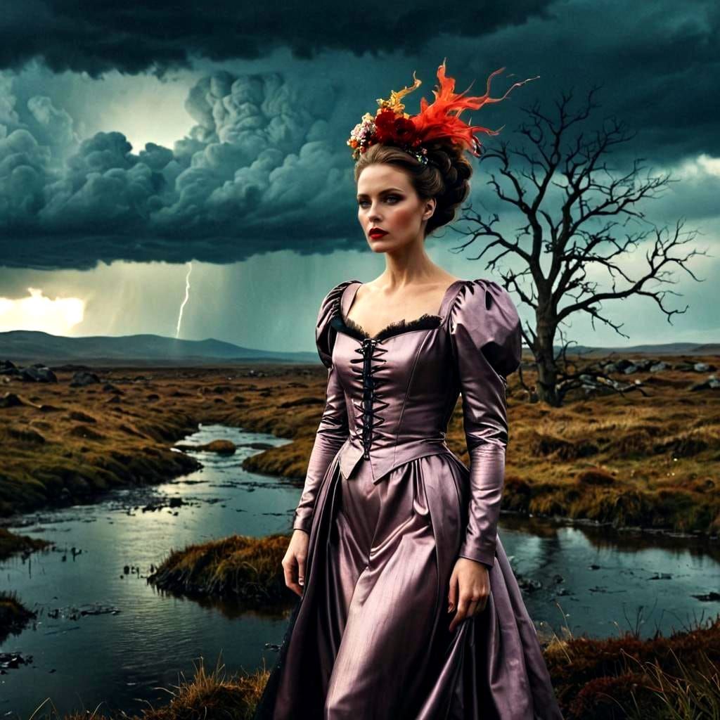 Expressive Portrait of a Charming Woman