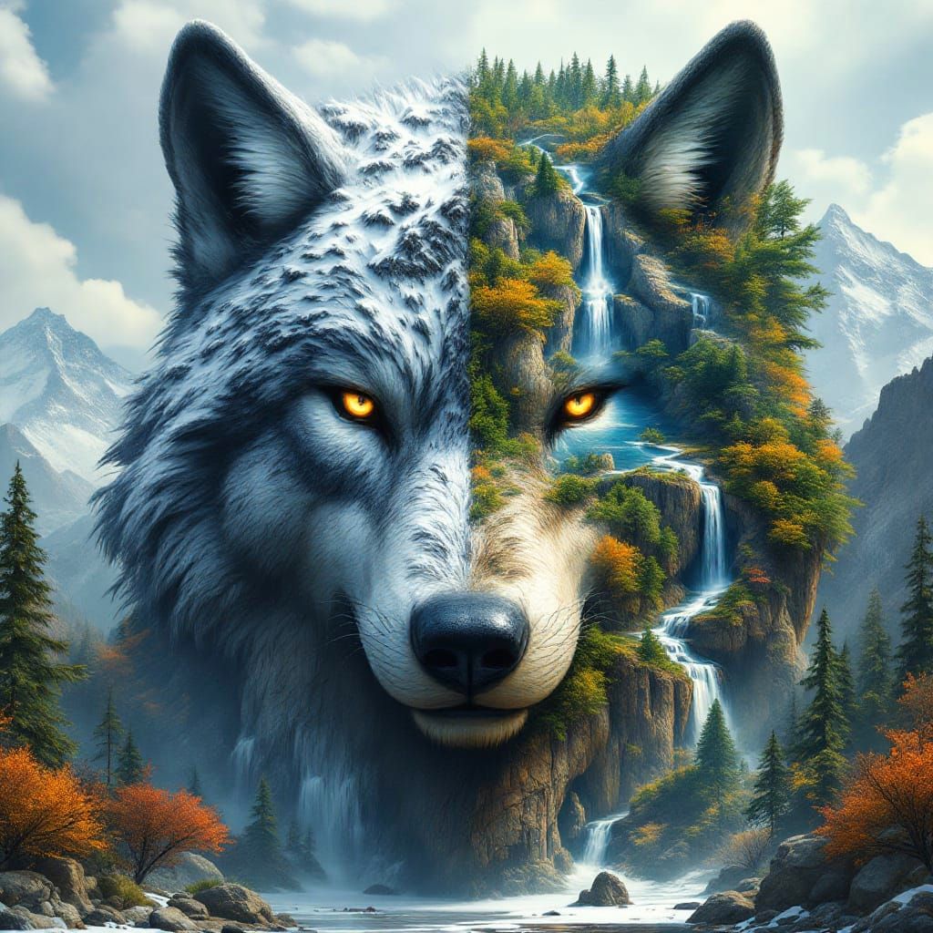 Legendary Wolf of the Shifting Seasons 