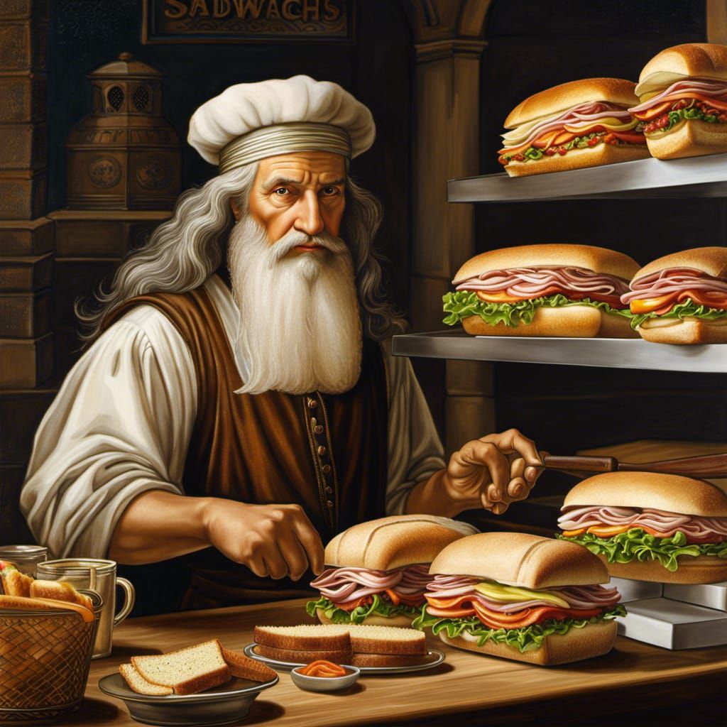 Da Vinci the Sandwich Artist  by @Sapphire