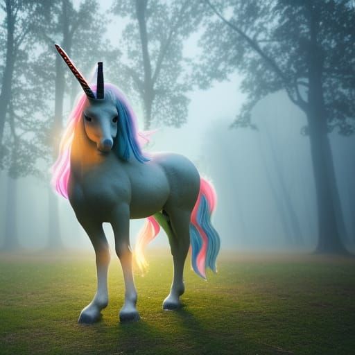 rainbow unicorn - AI Generated Artwork - NightCafe Creator