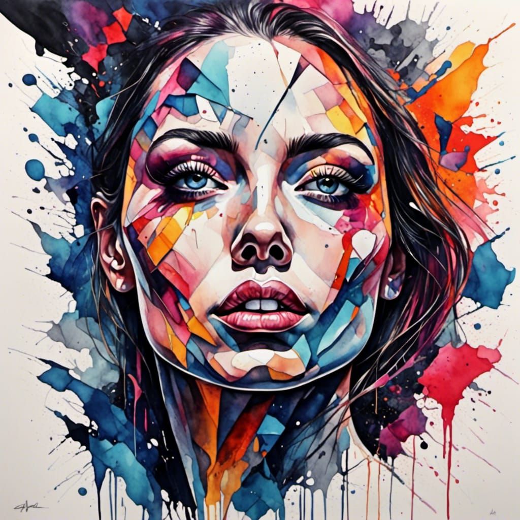 <lora:Cubist Abstractions:1.0> Sensual woman 