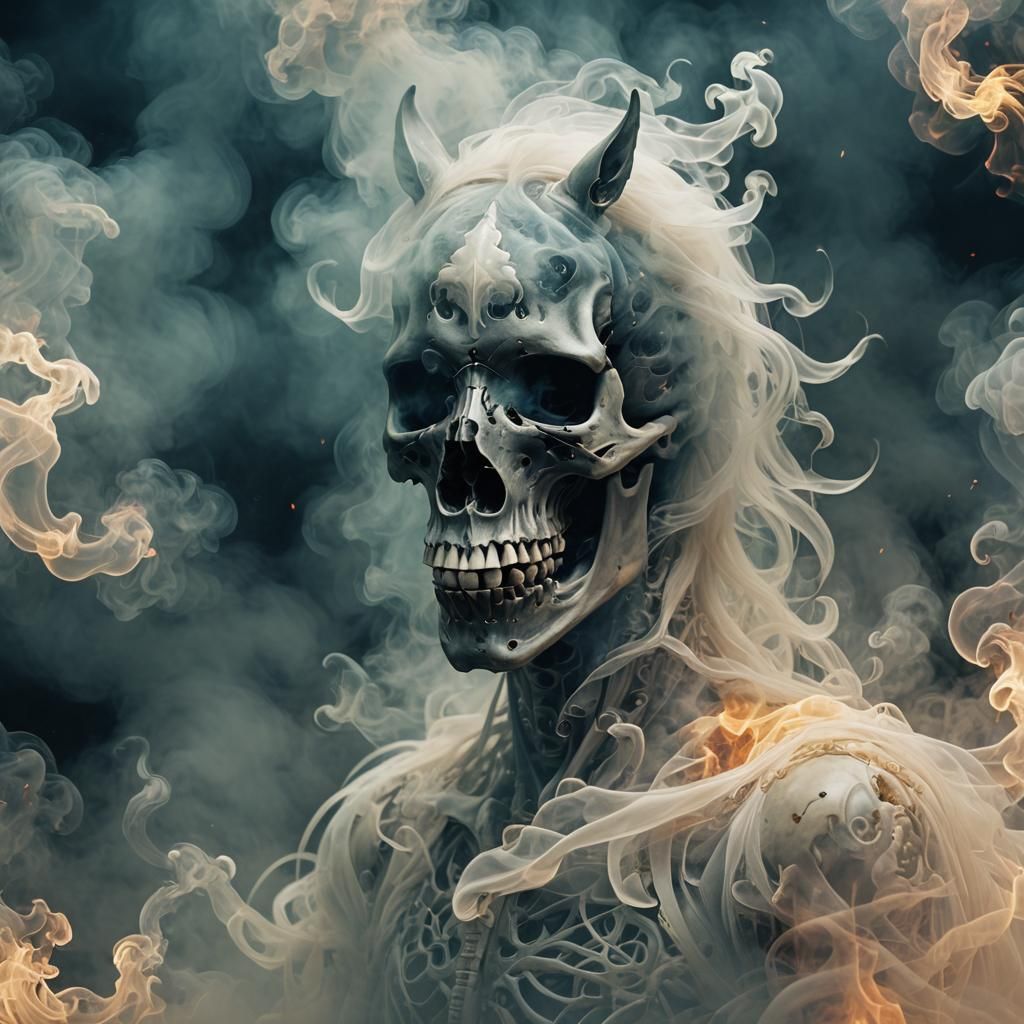 Smoke Skull  by @ari pires 