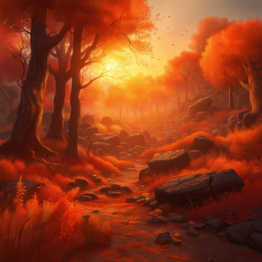 Gorgeous Orange Glow  by @Jasmine Liu