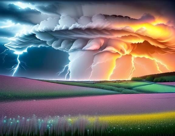 The Perfect Storm in a beautiful setting - AI Generated Artwork ...