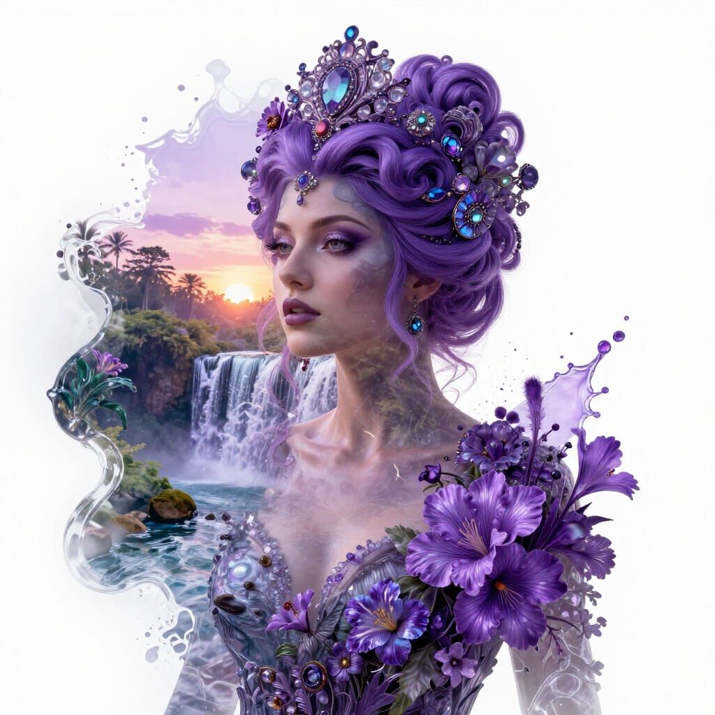 violet Woman  by @Cheryl Muirson