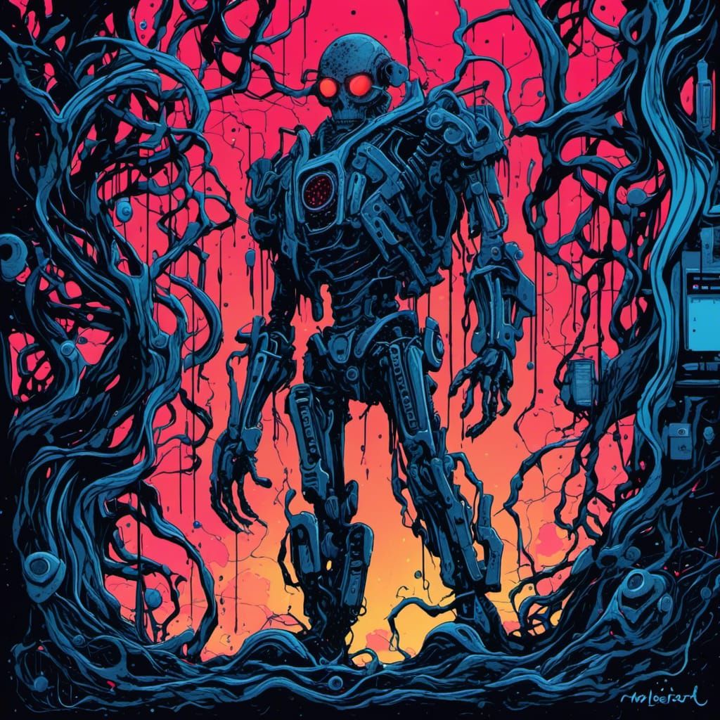 <lora:Twisted Ink:1.0>An internally glowing futuristic, metallic logo for 'Calling all LoRAs', set against an abstract, holographic grid of...