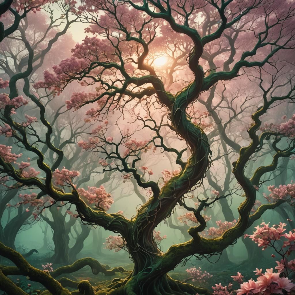 Beauty in the terrified forrest  by @AiLarva