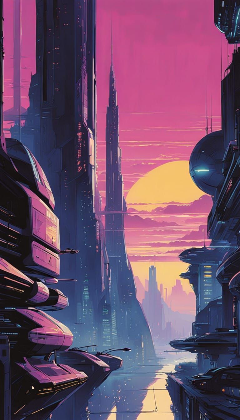  futuristic city   by @WHIMSY-SAND