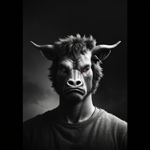 Angry minotaur