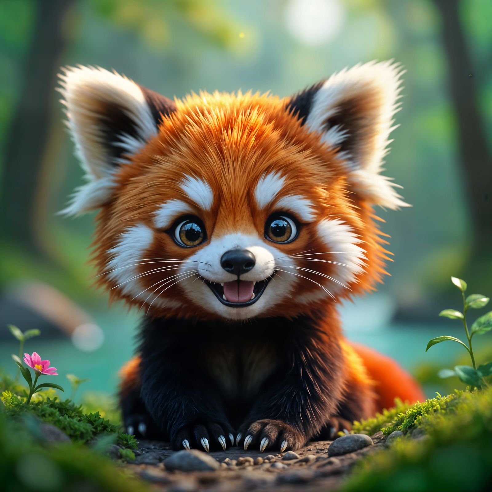 Red Panda cub ❤️  by @RedPixie