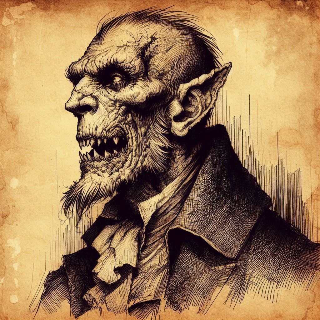 Vintage Vampire Portrait