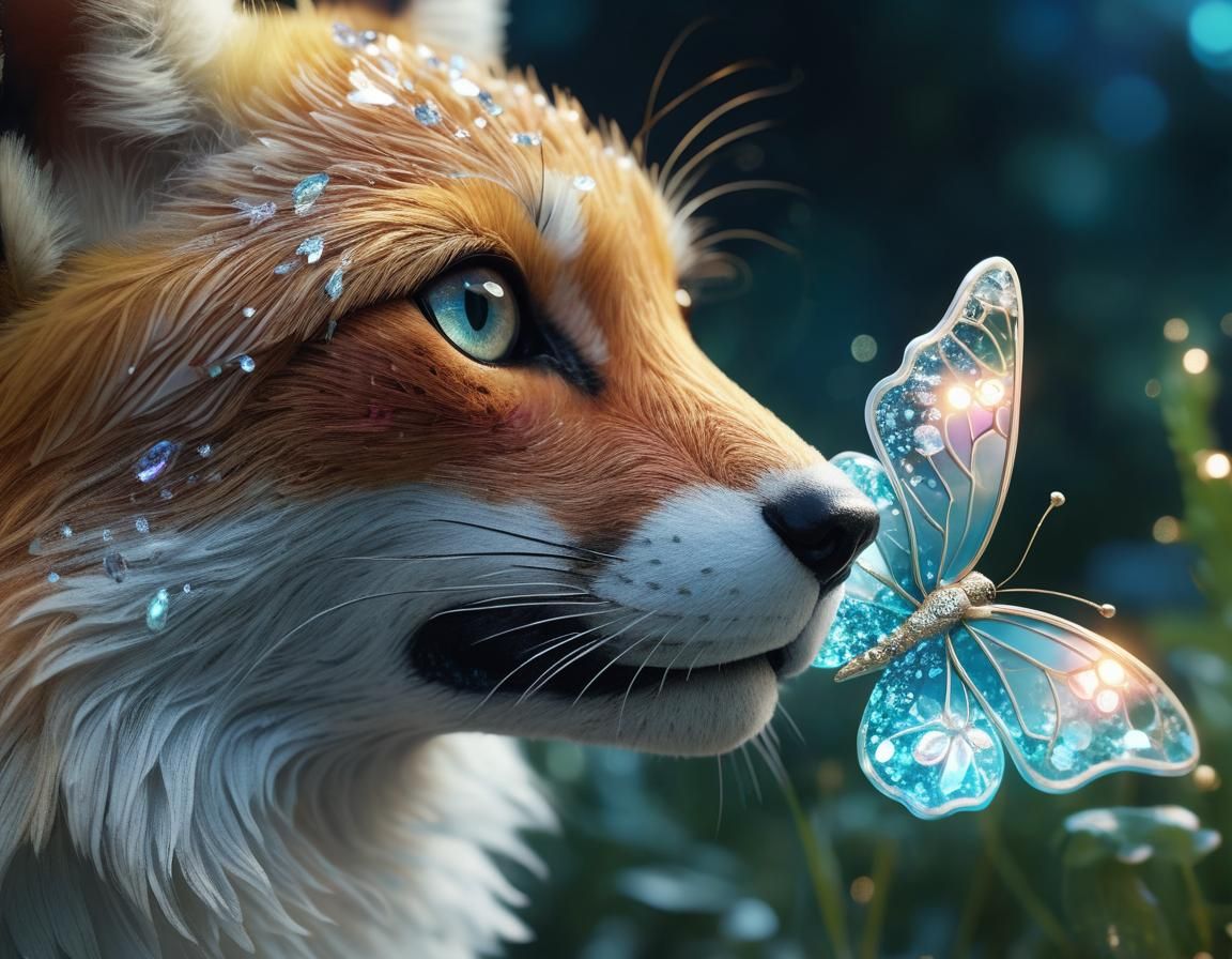 Eternal Fox and Butterflies O8