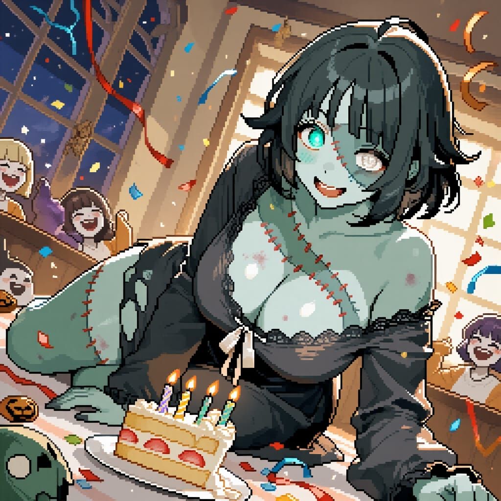 Morbi celebrating her birthday