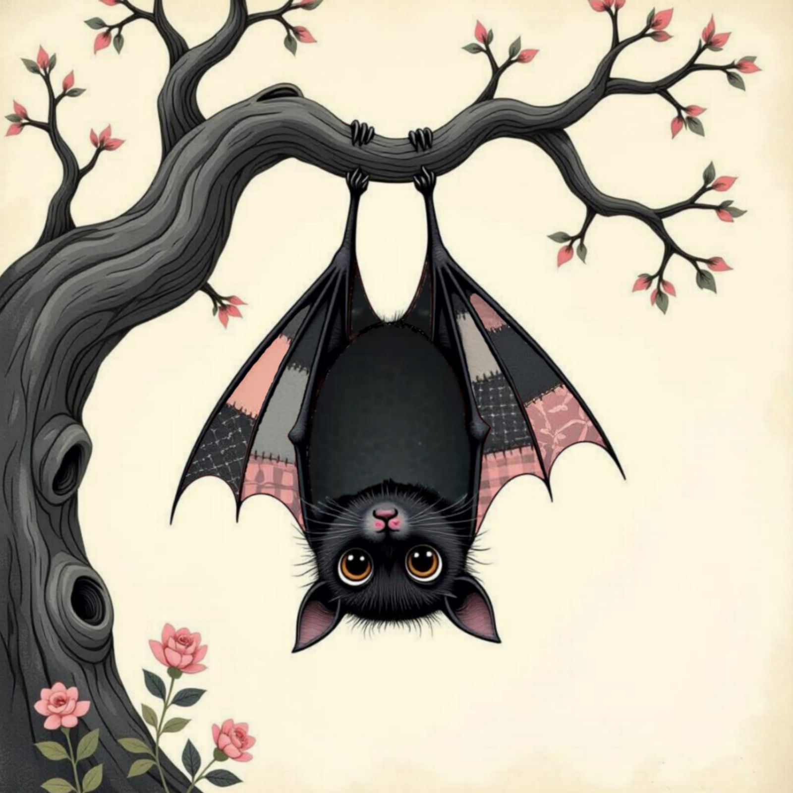 Whimsical Goth bat