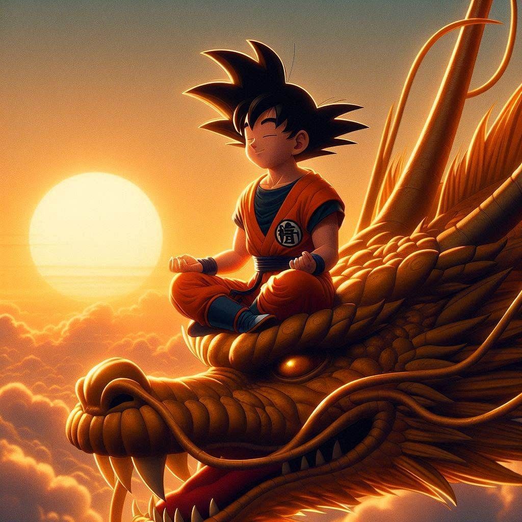Shenron and Goku