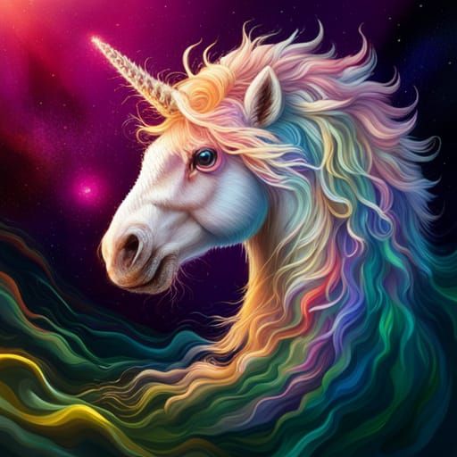 Unicorn Waves - AI Generated Artwork - NightCafe Creator