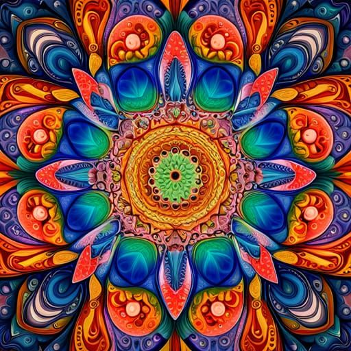 Kaleidoscope - AI Generated Artwork - NightCafe Creator