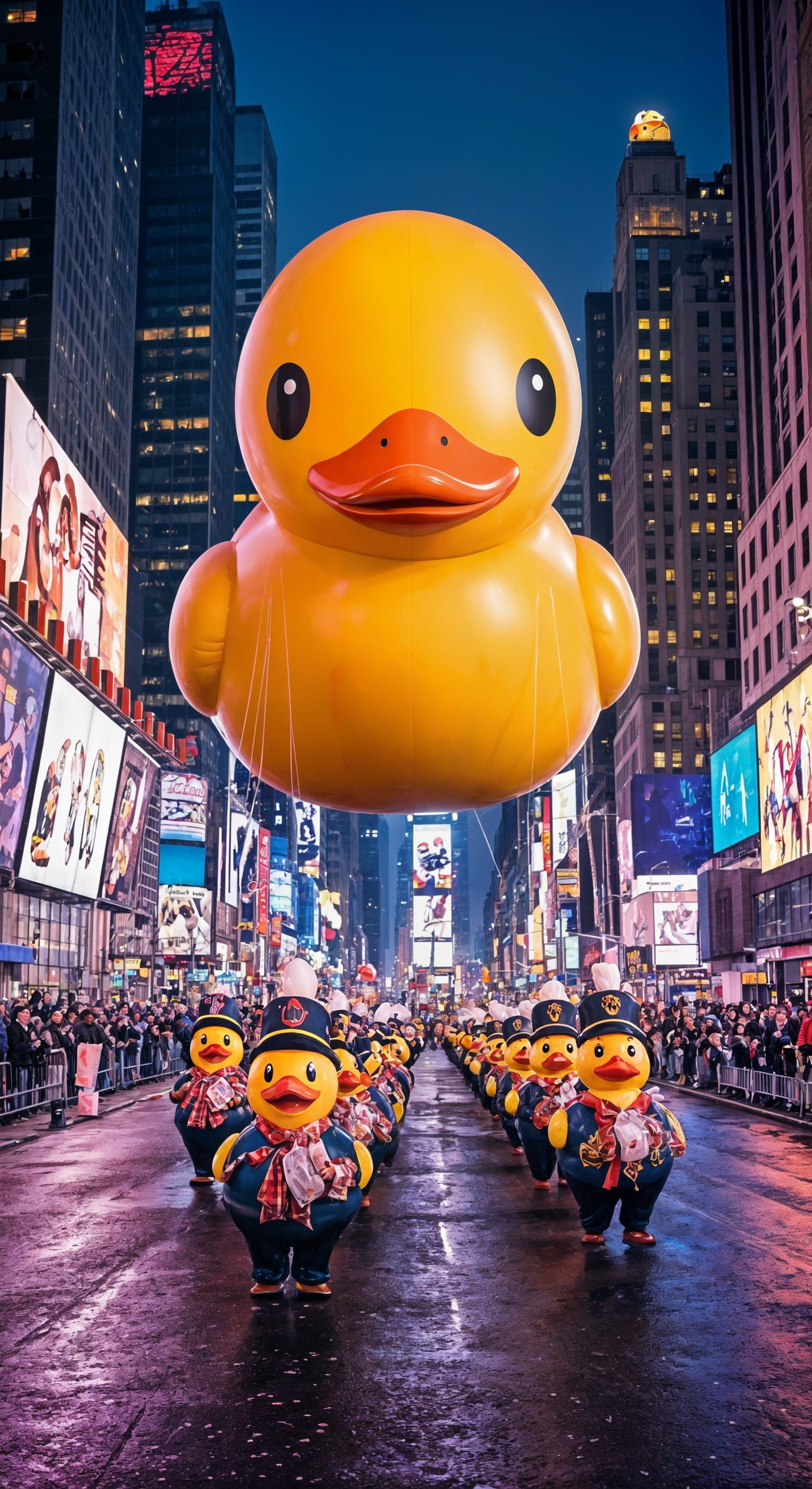 Rubber Ducky Brigade at the Macy's Day Parade  by @KBunny001