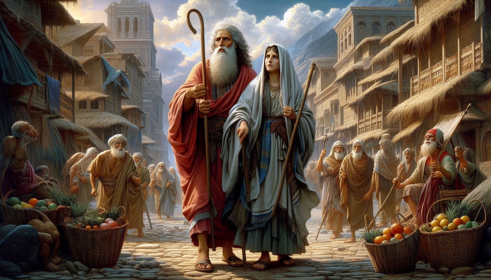 Abraham and Sarah in the Philistine town of Gerar