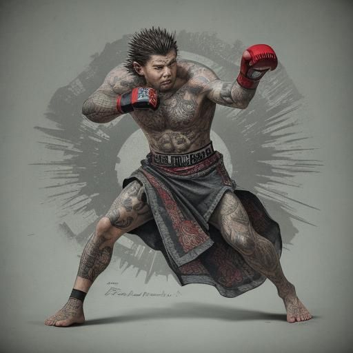 A nice hedgehog in tattoos is rushing to MMA fight training ...