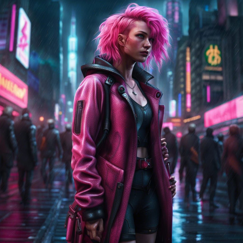 Pink cyberpunk