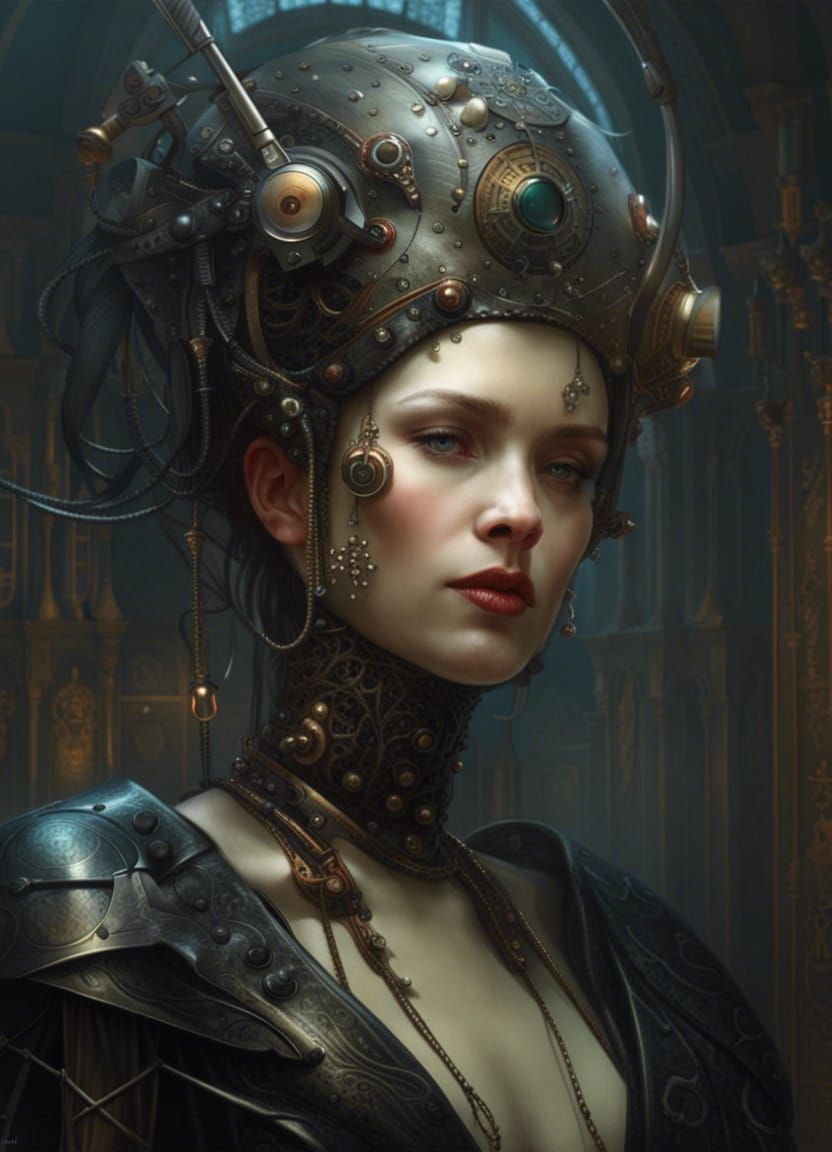 Steampunk Cyborg - AI Generated Artwork - NightCafe Creator