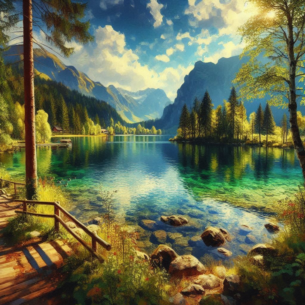 Soothing lake