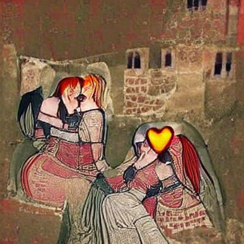 Medieval Lesbians In Love Ai Generated Artwork Nightcafe Creator
