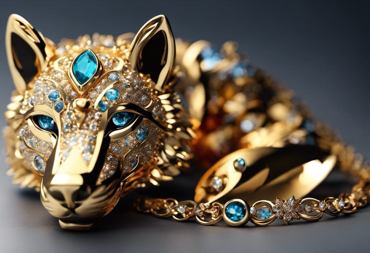 Wolf statue