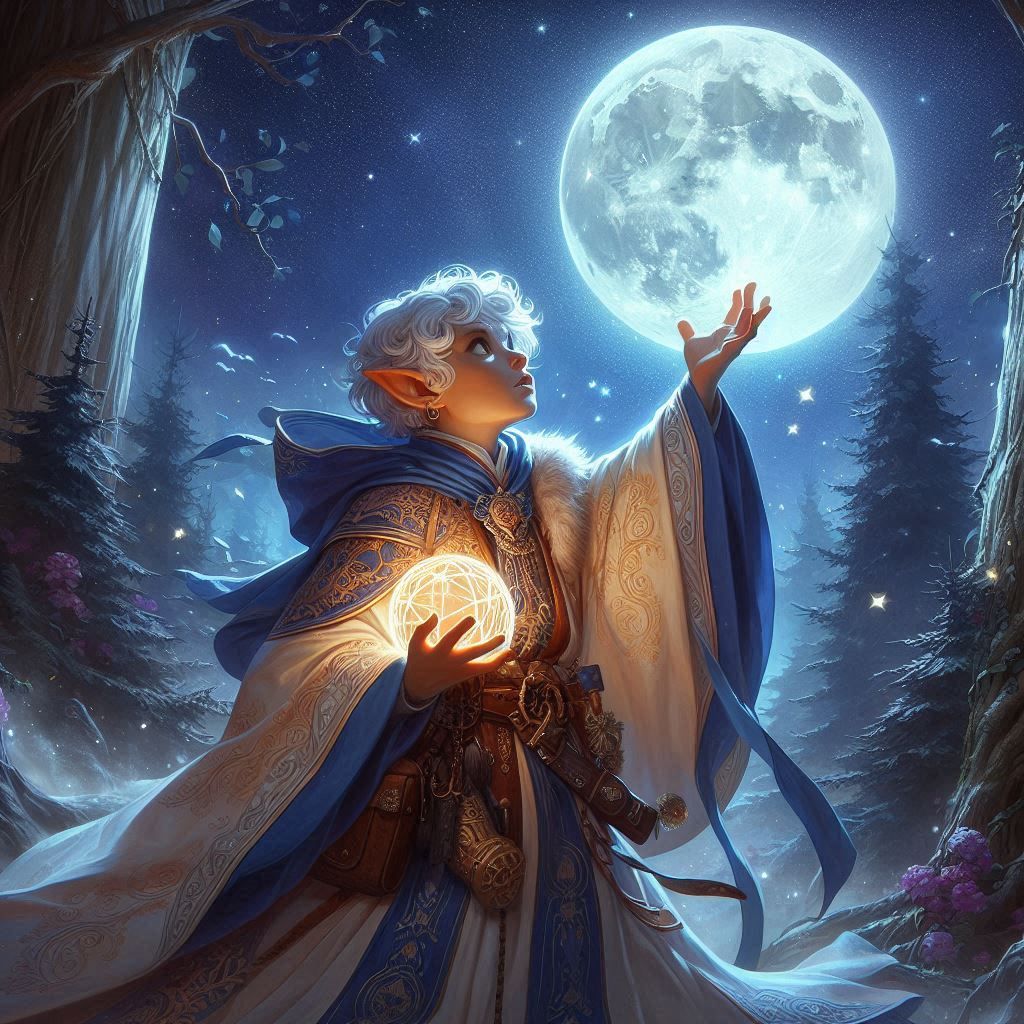 Elian Starshadow, Halfling Cleric of Selûne