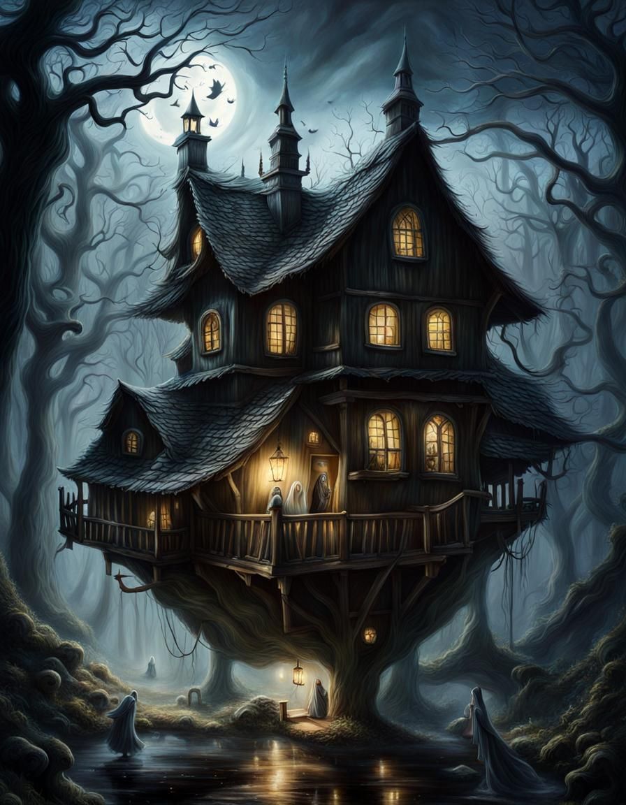 Baba Yaga house - AI Generated Artwork - NightCafe Creator