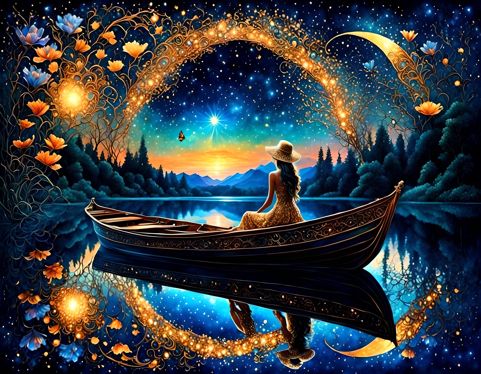 And when she is sad, she glides across the enchanted lake  by @DiegoHamburg