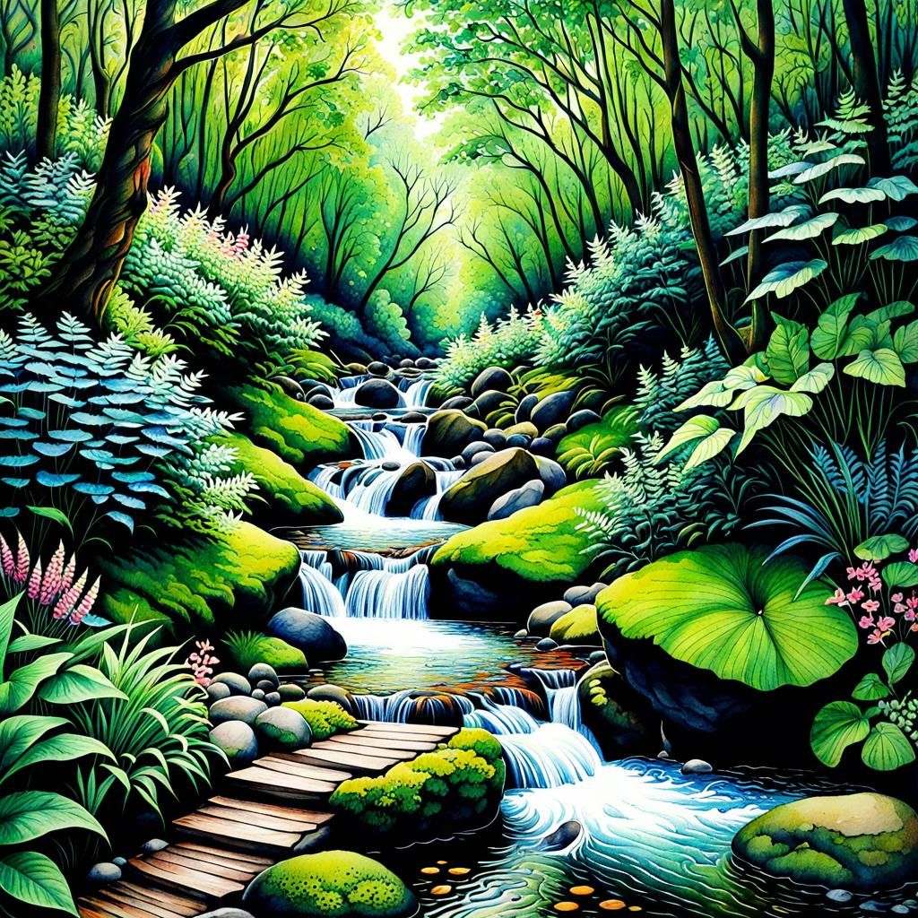 hidden babbling brook