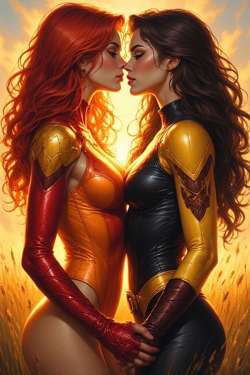 Phoenix and Shadowcat Intimate Moment