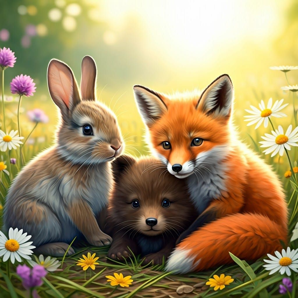 Forest Friends  by @Nika