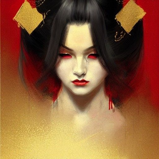 sensual geisha - AI Generated Artwork - NightCafe Creator